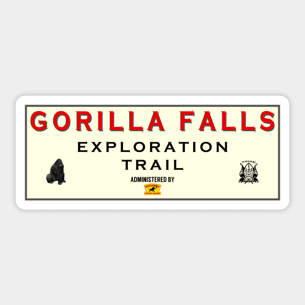 Gorilla Falls Exploration Trail Sticker by Mouse Magic with John and Joie